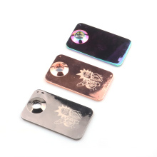 Cross-border new rectangular card metal smoking pipe